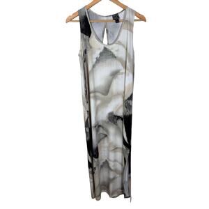 Clara Sunwoo Womens Maxi Dress Abstract Print Stretch Artsy Made in USA M